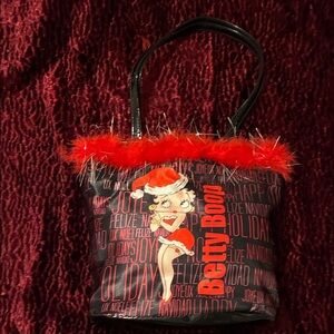 Betty Boop Festive Black and Red Mini Bag